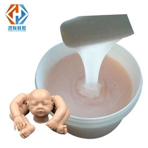 addition cure liquid silicone rubber factory price silicone for medical model making good elastic ability with real skin feeling