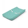 Adjustable Baby Nursing Pillow- Ultra Plush Changing Pad Cover, -Teal Medallion-Contoured Changing Pad