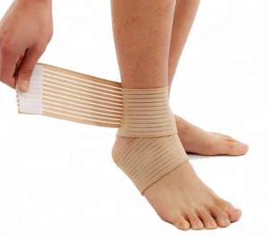 Adjustable compression bandage movement ankle support