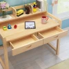 Adjustable solid wood children study table and chair set