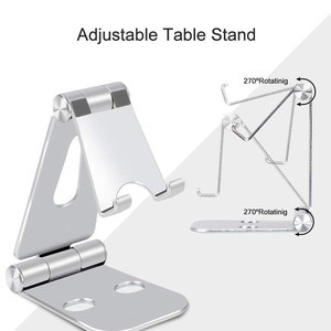 Adjustable Tablet Stand Multi-Angle Cell Phone Stand Compatible with iPhone X 8 7 6 6s Plus Se 5 5s 5c Pad, Galaxy Smartphone