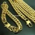 Import Ahappy 10mm 18k Gold Plated Men Jewelry Titanium Stainless Steel Miami Curb Chain Bracelet Sets Cuban Link Chain Necklace from China