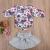 Import AL5020G Cute newborn girl clothes long sleeve floral romper tops +bow skirt 2PCS baby clothing set from China