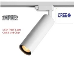 Aluminium LED Track Light Rail Lighting Track System art gallery exhibition Spotlight Shop Store Wall Spot Light Black White