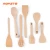 Amazon 2020 Customized Beech Wood Kitchen Spoon Turner Cooking Spatula Tools Utensils Set
