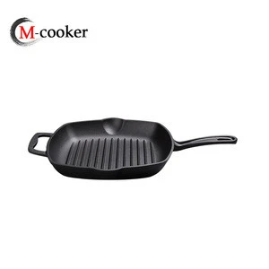 Amazon hot sale cast iron kitchen master pre seasoned grill pans