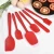 Import Amazon Hot Sale High Quality Kitchen Utensil Baking Accessories Cake Nonstick 6pieces Silicone Spatula And Brush Bakeware Set from China