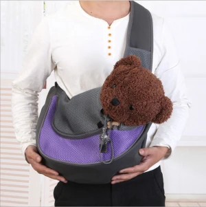 Amazon Hot Sell Cat And Dog Travel Portable Single Shoulder Bag Breathable Mesh Pet Backpack