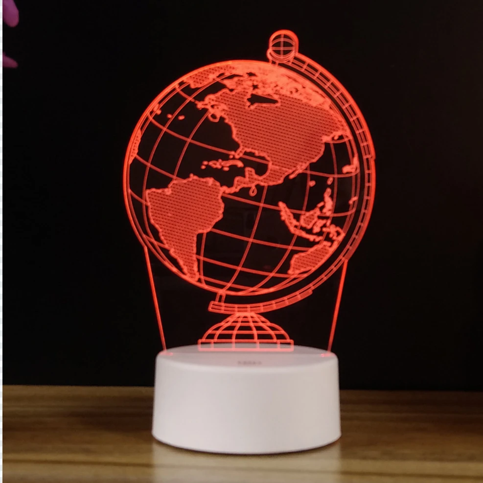 amzon fba 3D Acrylic Desk Lamp Bed Light Lamp Led Touch Night Lamp Luminous White Switch Power Item Lighting
