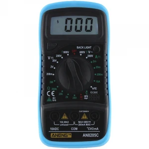 AN8205C Thermometry Digital Multimeter Voltmeter Ammeter AC DC OHM Volt Tester Test Temperature Gauge Tool