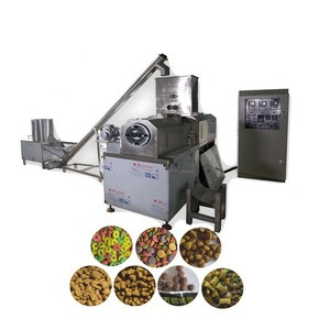 Animal food flavoring machine animal fodder processing machine food extruder for pet dog feed animal pet food turnkey project