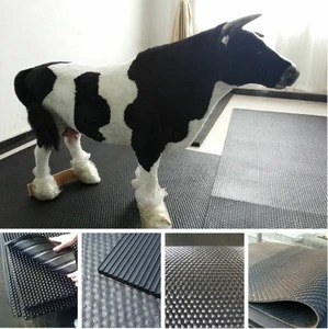 Animal Livestock New Rubber Product- Diamond With Hammer Top Cow Matting Put On Aisle