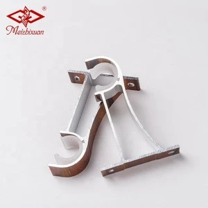 Anodized sliver extruded aluminum profile curtain bracket and  metal curtain tube