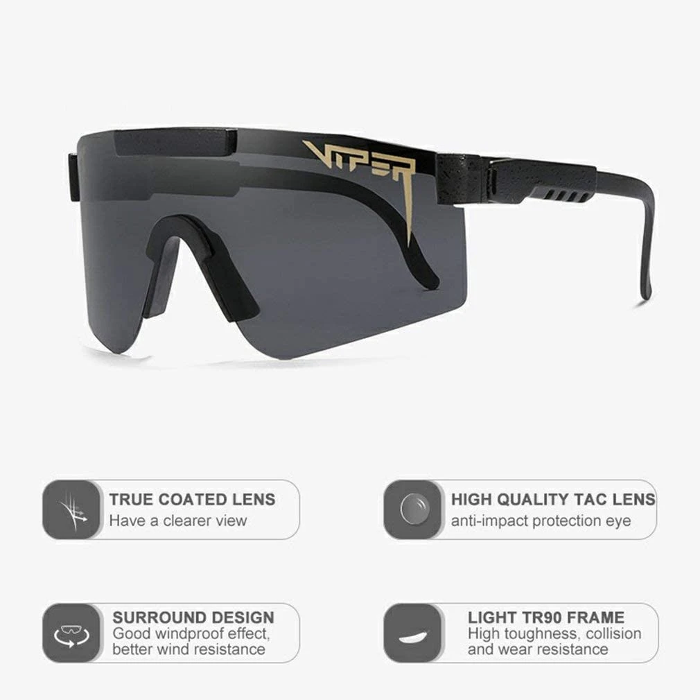Anti-Ultraviolet Sport Google Polarized Sunglasses for Men and Women Outdoor Windproof Eyewear Uv Mirrored Lens