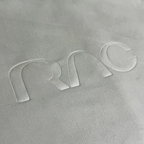 Antimicrobial sweat absorbent suede gym yoga mat towel custom laser printed logo non slip yoga towel