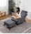 Import armchair daybed sofa bed nap chairs recliner with stool living room furniture sitting room from China