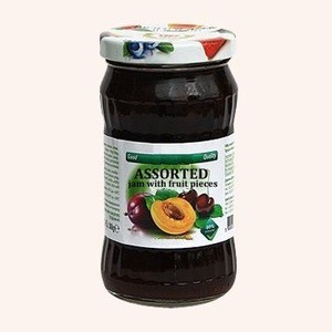 Assorted Fruits Jam With Fruit Pieces - 360 g. 40% Fruit Content Private Label | Wholesale | Bulk | Made In EU