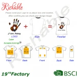 ATSC020 Design Your Own Cotton T Shirt/Custom T Shirt Printing/Men's T Shirt Made In China