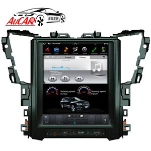 AuCAR 12.1" Tesla Style car audio for Toyota Alphard 2015 car radio dvd gps navigation Bluetooth Radio WIFI 4G Vertical Stereo A