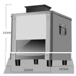 Automatic electric CNC meat slicer cut frozen meat beef and mutton mini slicer machine thin and thick adjustable custom model