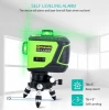 Automatic self leveling 360 Rotating rotary 3D Nivel laser multi cross line red Green beam laser level 3d 12 lines meter machine