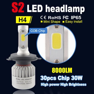 Aviation aluminum 6063 high lumen h4 h13 9005 9007 car accessories led headlight