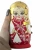 Import Azhna 5 pcs 15 cm Nesting Doll Souvenir Matryoshka Woodburned and Hand Painted Russian Doll Wooden Stacking Doll, MS0503vzbw-01 from Czech Republic