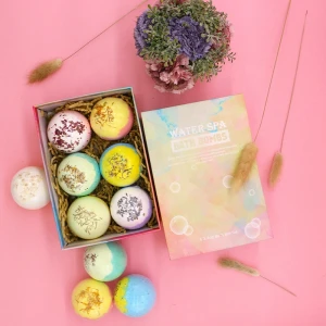 B31 100g*6 Best selling products natural organic bath bombs with gift set