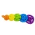 Import Baby 5 piece Stackable Rainbow Silicone Toy Teether FDA Approved from China