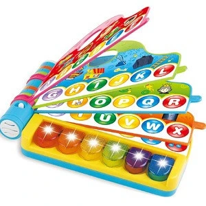 Baby Educational Musical Toys Book Shape Kids Learning Machine  With Piano Keyboard BSCI Five Star