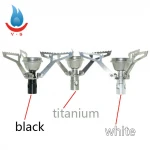 Backpacking Camping Gas Stove  One Burner Propane Stove  Ultralight Titanium Compact Camping Stove