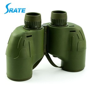 BAK4 Prism Waterproof Fogproof Floating Hiking Military Binoculars with Compass and Reticle 7x50