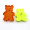 Bakeware Cookie Tools Colorful Flower shape plastic cookie cutter/ biscuit mold
