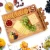 Import Bamboo Cheese Board Meat Charcuterie Platter Serving Tray W/ 4 Tableware Stainless Steel Knife, Home Kitchen Food Server Plate from China