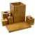 Import Bamboo luxury Bath Vanities Bathroom Accessories Set for Hotel Bathroom from China