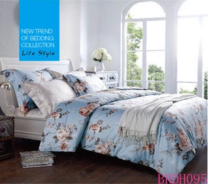 bamboo sheets manufacture/bedlinen custom printing/feather print duvet cover