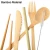 Import bamboo tableware set fork spoon knife and chopsticks set from China
