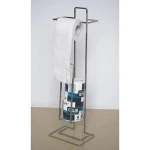 Bathroom Toilet Tissue Paper Holder Stand Metal Paper Towel Holder Toilet Paper Holder