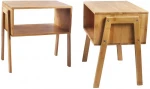 Bedside table and stackable side table coffee table can be used in living room/bedroom/nursery/laundry/study, two-piece,