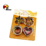 Beeman 12pcs Custom Multi Heart Decoration Biscuit Cookie Cutter Set Stainless Steel
