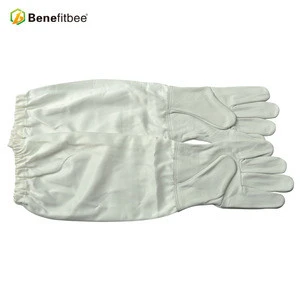 Benefitbee Soft And Comfortable Golden Sheepskin Bee Gloves Breathable Beekeeping Gloves