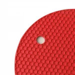 Benhaida Customized Kitchen Utensil Heat Resistant Coasters Set, Honeycomb Silicone Rubber Dish Mat Silicone Coaster