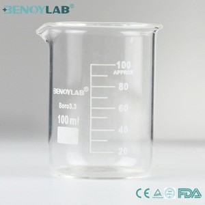 BENOYLAB Boro 3.3 Glass Beaker with spout Supplies Chemical Laboratory Glass Instrument