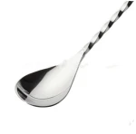 Best Quality Supply nice durability Bartending tools Lengthy twisted stainless steel bar spoon swizzle stick