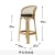 Import Best Seller Rattan Designer Nordic High Dining Chair Accent Dining Chair Luxury Dining Chair Home Furnishings from China