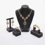 Best Selling Fashion Creative Elegant Retro Necklace Earrings Bracelet Ring Jewelry Set