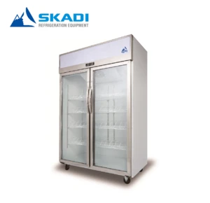 Beverage Cooler Commercial Refrigerator Upright Door Glass Refrigeration Equipment 1 Year with 2 % Spare Parts 650 X 550 X 1920