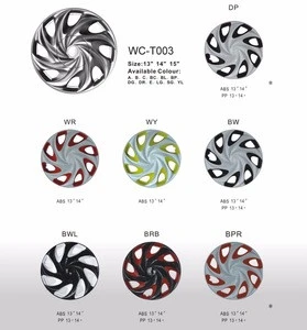 Bi-color 13"14"  car wheel cover chrome wheel hubcaps