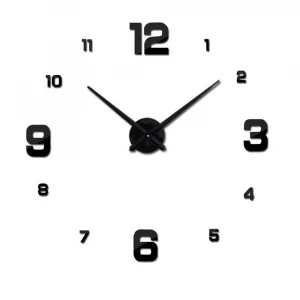 Big 3D Wall Clock DIY Clocks Home Decor Wall Watch  big modern luxury digital wall clock reloj pared horloges