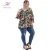 Import Big Size Plus Size Long Sleeve Printed Hawaii Fat Women Casual Tops Blouses from China